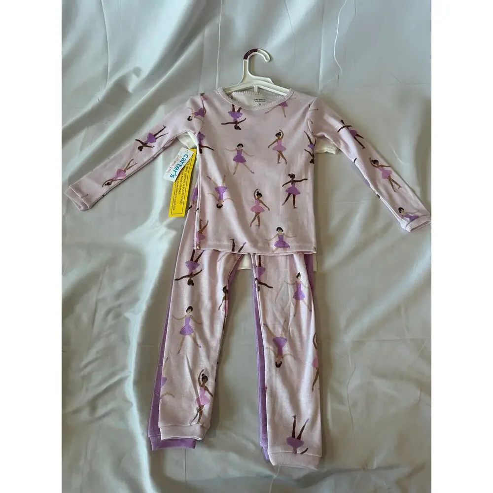 Carter two set size 3T ballerina pajamas